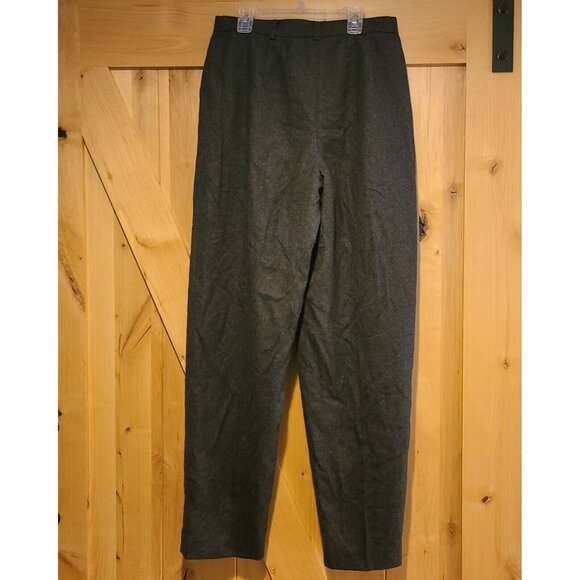 Ann Taylor Loft Women Size 10 Gray Straight Leg Dress Pants Trouser Wool Lined - Picture 2 of 14